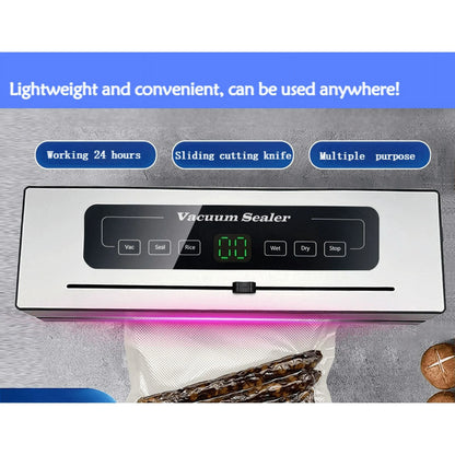 LVL Vacuum Sealer Machine, Automatic Air Sealing Food Saver with Dry&Moist Food Modes, One-key Meat Sealers Vacuum Packing Machine for Kitchen Food Saver Storage